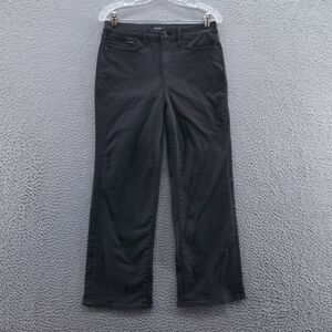 Athleta Womens Flex Kick Flare Ankle Jeans‎ 6 Black High Rise Shaping Stretch
